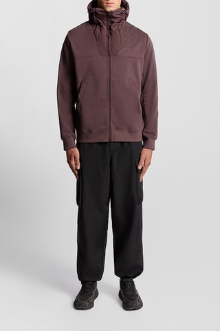 Chaqueta con capucha - Burdeos