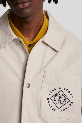 Sobrecamisa regular fit - Crudo