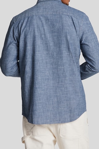 Camisa regular fit - Índigo jaspeado
