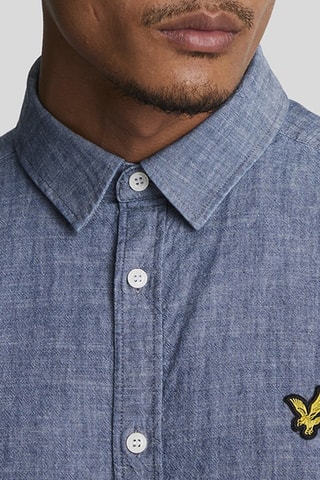 Camisa regular fit - Índigo jaspeado