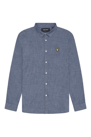 Camisa regular fit - Índigo jaspeado