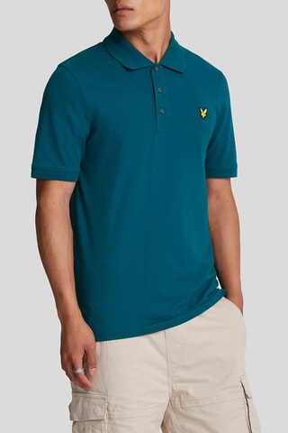 Polo regular fit - Azul pato