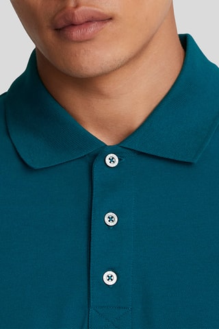 Polo regular fit - Azul pato