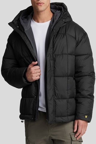 Anorak con capucha - Negro