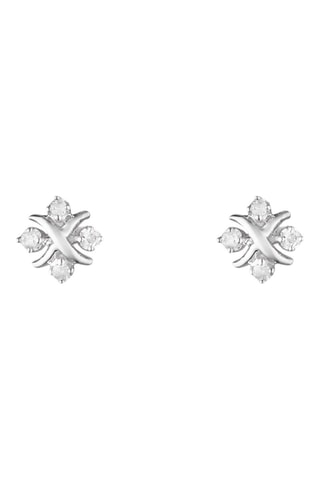 Brincos Kim Ouro branco e diamantes