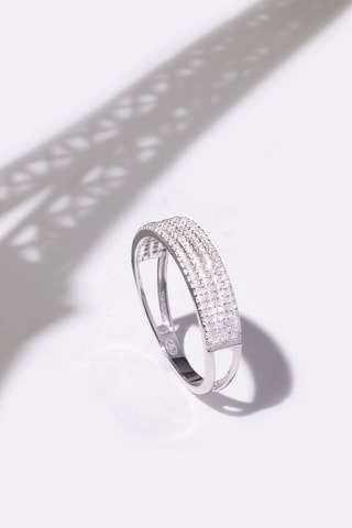 Anel Starry night 
Ouro branco e diamantes