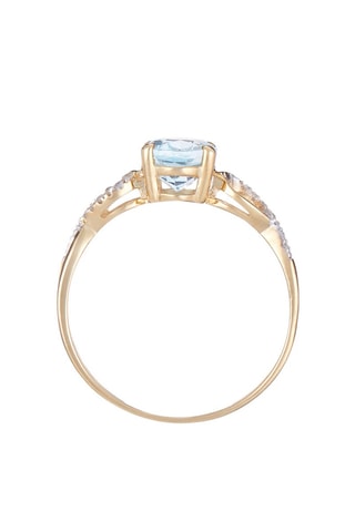 Anel Tobago Ouro amarelo, topázio e diamantes