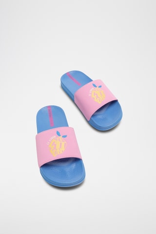 Ciabatte - Azzurro e rosa