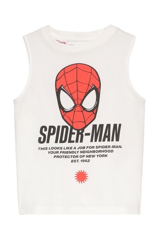 Canotta Spider-Man Avengers Marvel - Bianco e rosso