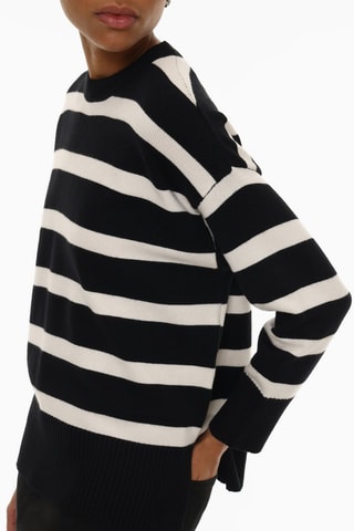 Maglia - Ecrù e navy