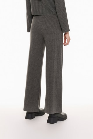 Pantaloni a vita alta - Grigio scuro