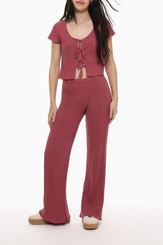 Pantaloni flare - Rosa