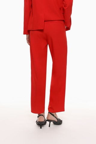 Pantaloni a vita alta - Rosso