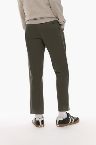 Pantaloni chino slim - Verde oliva