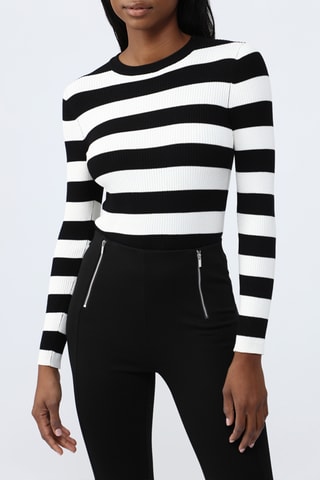 Treggings a vita alta - Nero