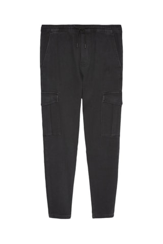 Jeans sportivi in pile - Nero