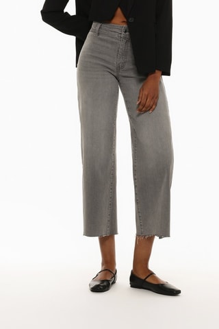 Jeans a vita alta - Grigio scuro