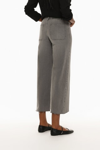 Jeans a vita alta - Grigio scuro
