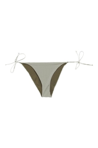 Slip bikini - Ecrù e kaki