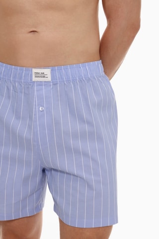 Shorts pigiama - Azzurro e bianco