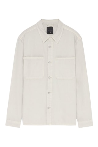 Sovracamicia in jeans - Bianco