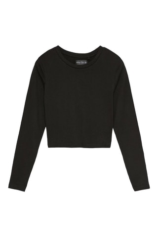 T-shirt cropped - Nero