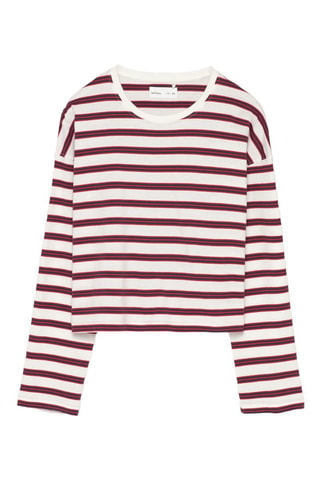 T-shirt - Ecrù e bordeaux