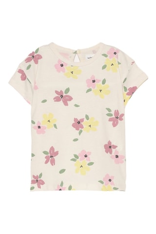 4 t-shirt - Ecrù e rosa