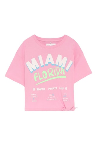 T-shirt annodata - Rosa