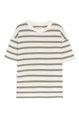 T-shirt - Ecrù e kaki