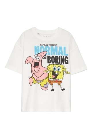 T-shirt Spongebob e Patrick Spongebob - Bianco e giallo