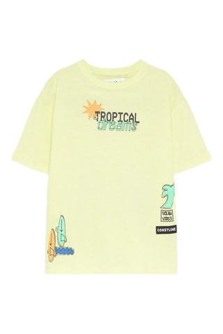 T-shirt - Giallo chiaro e verde chiaro
