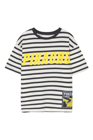 T-shirt Pikachu Pokémon - Ecrù e nero