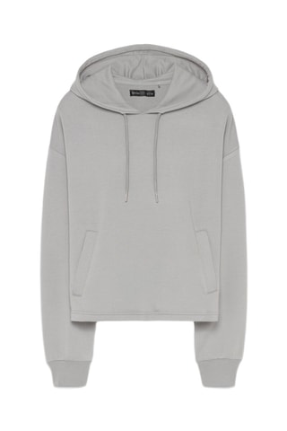 Felpa con cappuccio - Grigio chiaro