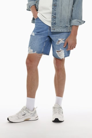 Bermuda in jeans - Blu