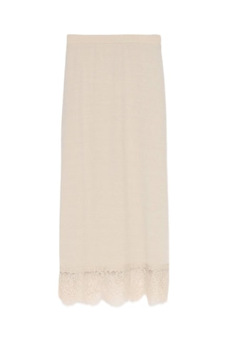 Jupe droite - Beige