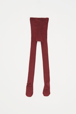 2 collants - Bordeaux et rose