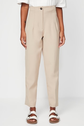 Pantaloni straight - Beige