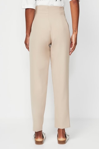 Pantaloni straight - Beige