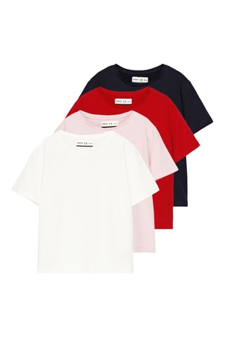 4 t-shirt - Navy e rosso