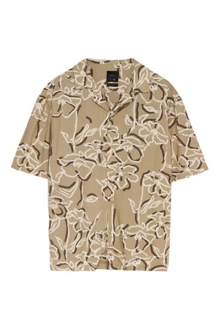 Camicia - Beige e marrone