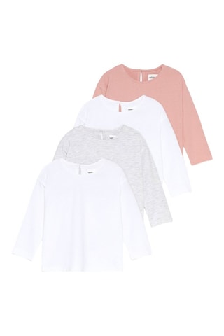 4 t-shirt - Bianco e grigio melange