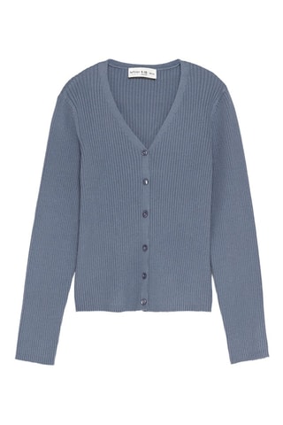 Cardigan - Blu-grigio