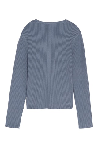 Cardigan - Blu-grigio