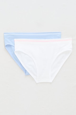 2 slip - Bianco e celeste