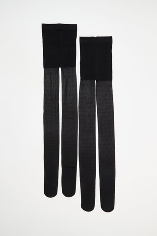 2 collants - 20 deniers - Noir