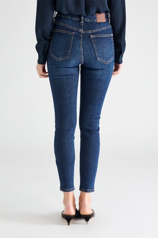 Jean 7/8 taille haute - Bleu marine