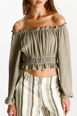 Crop top - Kaki