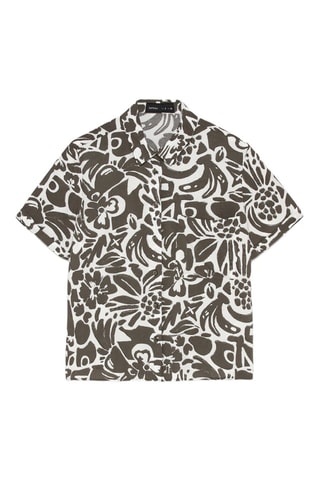 Camicia - Grigio scuro ed ecrù