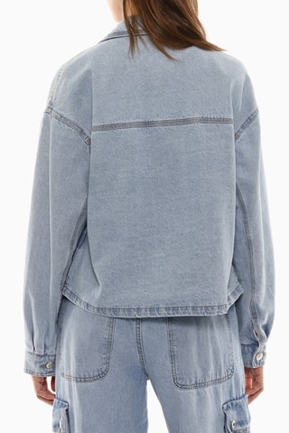 Giacca in jeans - Celeste